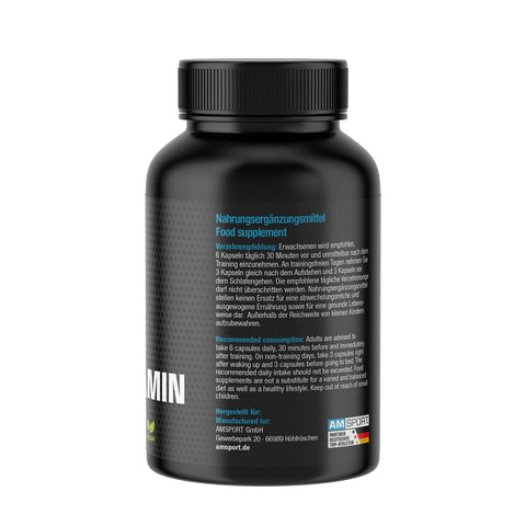 AMSPORT Glutamin für Darm & Muskeln 120 Kapseln